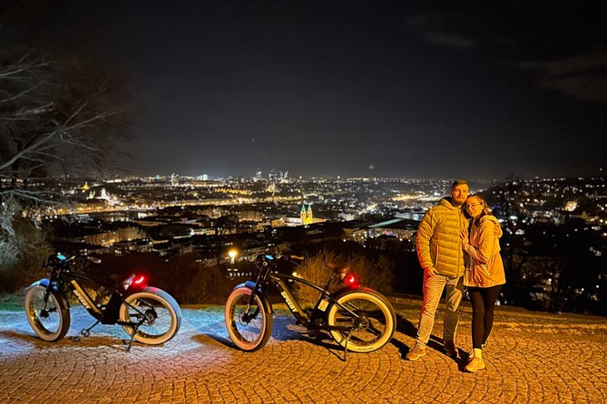 Retro Style E-Bike Night Tour in Prague - Live Guided - Strahov Monastery and a possible beer stop