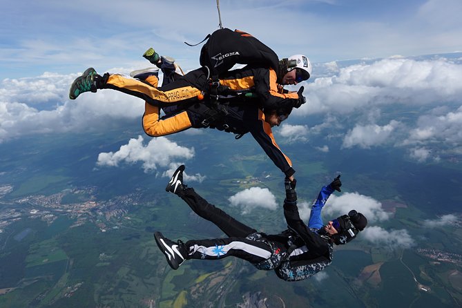 Tandem Skydiving Adventure in Prague - Climbing to 14,000 feet over Bohemia