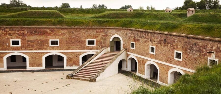 Terezin concentration field excursion - Entering the Great Fortress and the Jewish ghetto