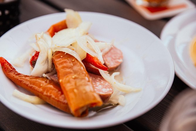 The 10 Tastings of Prague With Locals: Private Food Tour - The Sacred Heart Church and classic Czech cold bites
