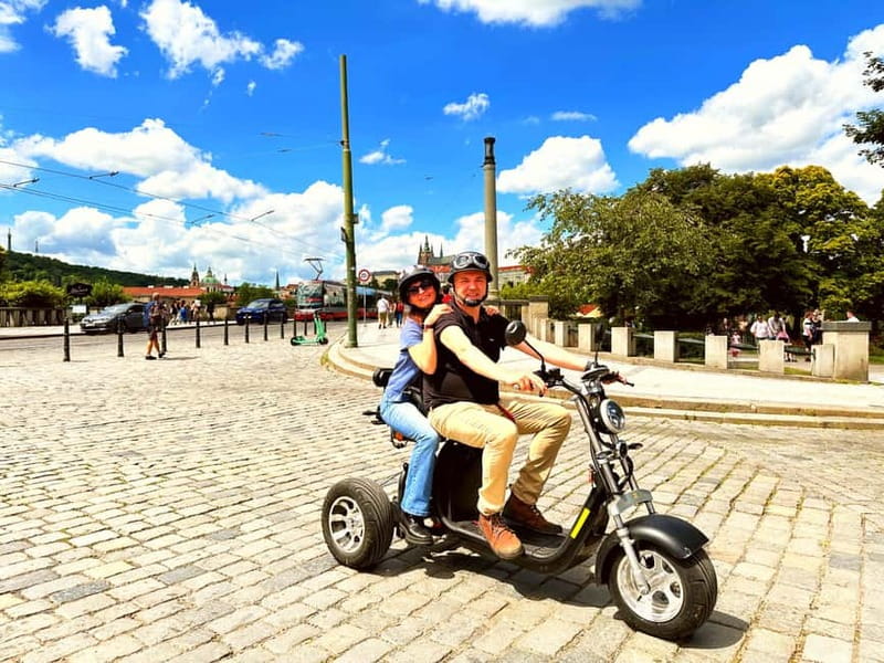 The best Trike Bike Prague city tour - Charles Bridge from several angles