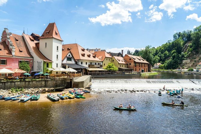 Vltava River Rafting - Visiting Prague, Cesky Krumlov - Day 3: The river leads into Český Krumlov