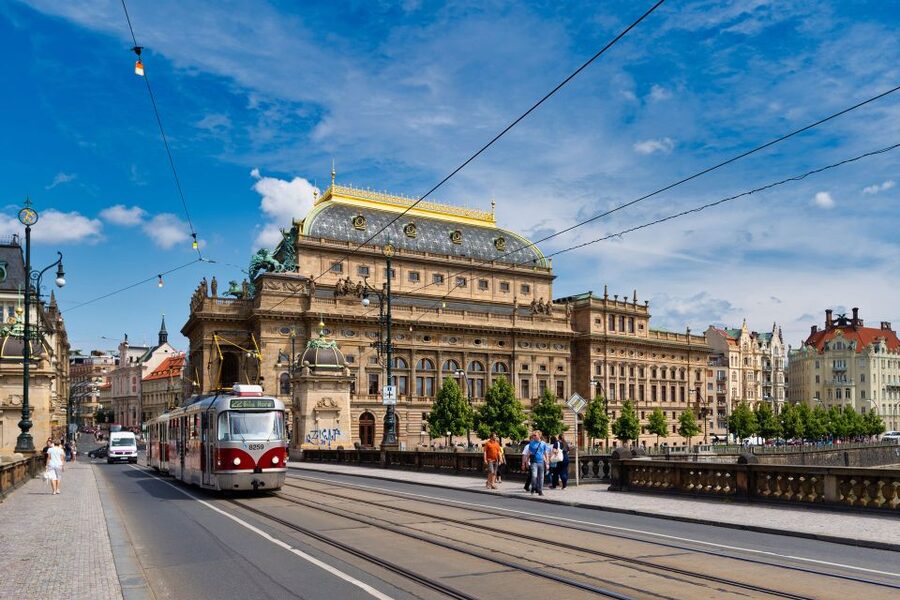 Walking tour of Prague in French : Nové Město - Key points at a glance